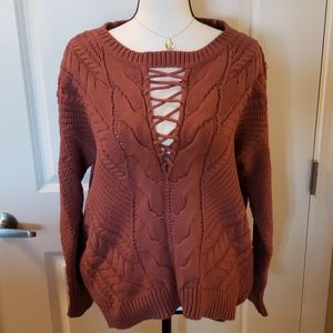 Express Cable Knit Sweater size M